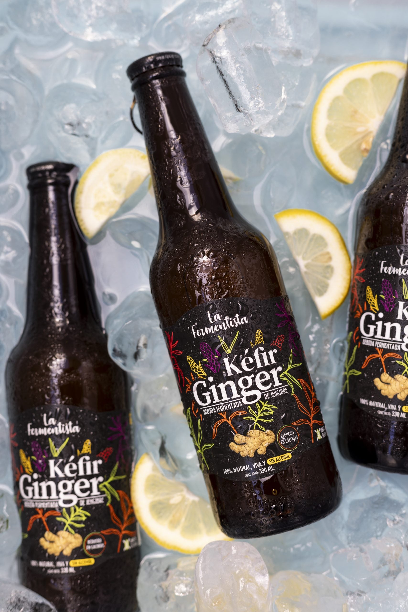 Bebida Aquakéfir Ginger 330 ml La Fermentista